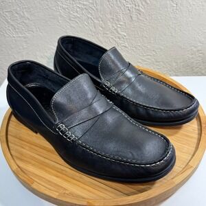 Sandrino Sandro Moscoloni Loafers Driving Shoes 11D Slip On Strap Preppy Luxury